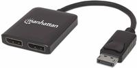 Manhattan DisplayPort auf 2-Port DisplayPort MST-Hub, Zum Verteilen eines