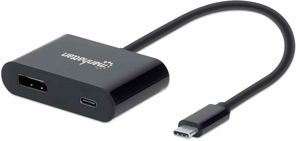 Manhattan USB-C auf DisplayPort-Konverter mit Power Delivery-Ladeport (153447)