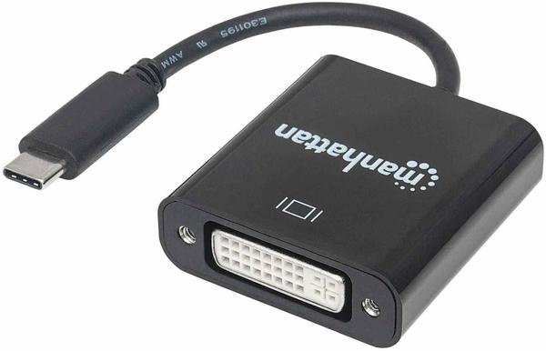 Manhattan USB 3.1 Typ C auf DVI-Konverter schwarz (152051)