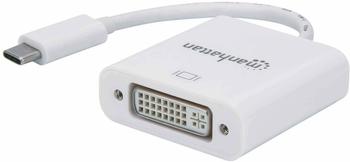 Manhattan USB 3.1 Typ C auf DVI-Konverter weiß (152914)