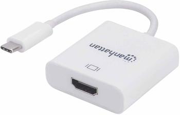 Manhattan USB-C auf HDMI-Konverter weiß (152921)