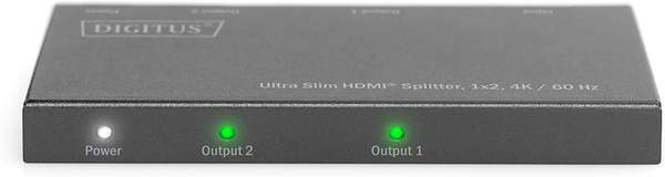Digitus Ultra Slim HDMI Splitter, 1x2, 4K / 60 Hz (DS-45322)