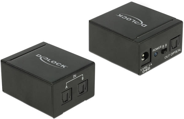 DeLock TOSLINK Switch 2 x TOSLINK in zu 1 x TOSLINK out