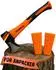 TronicXL Handbeil mit 2 Keilen 600g, Fiberglasstiel, Anti-Rutsch-Griff