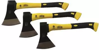 VaGo Holzaxt-Set 600/800/1000g Fiberglasstiel, 3-teilig (240-906/908/910)