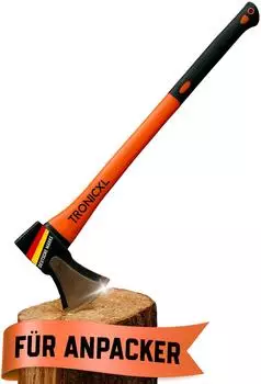 TronicXL Spaltaxt 2000g Kohlenstoffstahl, Fiberglasstiel (TR-AXE1)