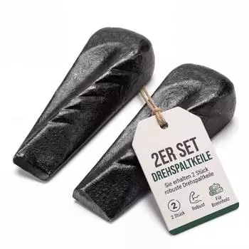 BigDean Drehspalt-Keil 2er-Set, Stahl, 21,5x6cm, 2,25kg (55244)
