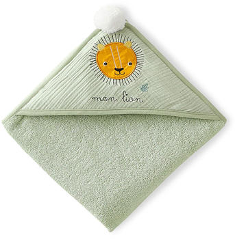 Vertbaudet Baby Badecape „Tansania“ Oeko-Tex G2 grün