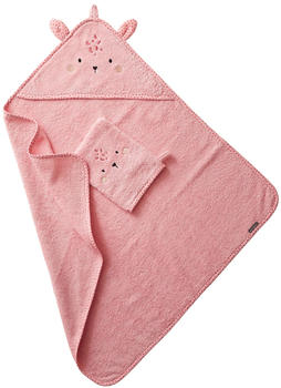 Vertbaudet Baby Kapuzen-Badetuch rosa