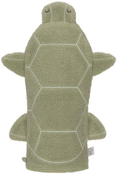 Lässig Spiel- und Waschhandschuh grün - Schildkröte