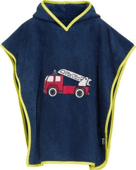 Playshoes Frottee-Poncho Feuerwehr marine (340064)
