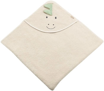 Sterntaler Kapuzenbadetuch mit Applikation 100x100 cm Dino Rexi beige