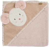 Fehn 045178, Fehn Kapuzenbadetuch 80x80cm rosa