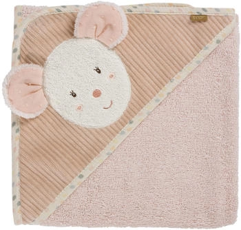 Fehn Kapuzenbadetuch 80x80cm Rose