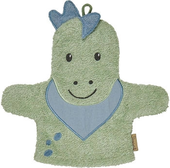 Sterntaler Waschhandschuhe Dino Rexi Eisgrün