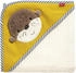 Fehn Kapuzenbadetuch Otter Theo 80x80 cm Weiß/Gelb/Blau