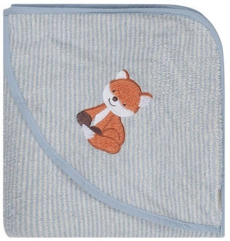 Sterntaler Kapuzenbadetuch 100x100 cm Filou one size HELLBLAU