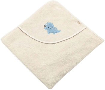 Sterntaler Kapuzenbadetuch 80x80 cm Dino Rexi beige