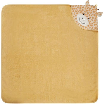 Sterntaler Kapuzenbadetuch 100x100 cm Giraffe Kaya mit 3D-Elementen