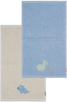Sterntaler 2er-Pack Kinderhandtücher 50x30 cm Dino Rexi