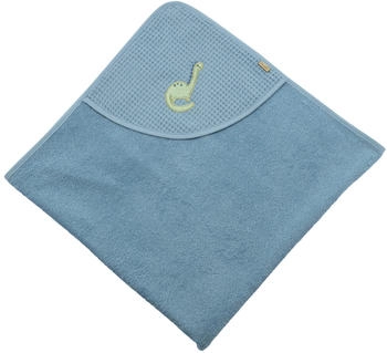 Sterntaler Kapuzenbadetuch 100x100 Dino Rexi blau