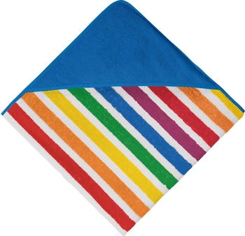 Erwin Müller Walk-Frottier Kapuzenbadetuch bunt/blau/gelb/rot/grün 100x100 cm