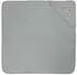 ZOLLNER Baby Kapuzenhandtuch 100x100cm, 100% Baumwolle, grau