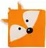 Smithy Kapuzenhandtuch Fuchs 100x100cm, 100% Baumwolle, orange (1603059)