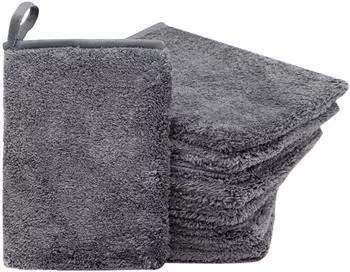 ZOLLNER Waschhandschuh 9er-Set Mikrofaser anthrazit 16x21cm (00000265-016021-960)