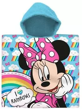 Kids Licensing Minnie Maus Badeponcho Baumwolle, 60x60cm (MN-242P)