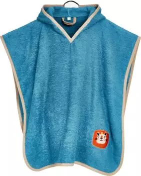 Playshoes Badeponcho "Dschungel" Frottee, Kinder, blau (340071)
