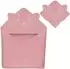 Lionelo Muslin Kapuzenhandtuch 100% Baumwolle, rosa, 80x80cm (LO-MUSLIN HOODED TOWEL PINK BABY)