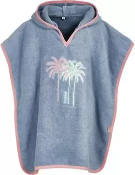 Playshoes Frottee-Poncho Bademantel Palmen, Unisex Kinder, Gr. S (340070)