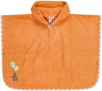 Sterntaler Poncho Bär Bo Frottee, orange (7252636)