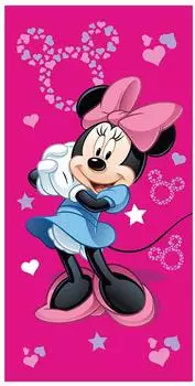 Jerry Fabrics Minnie Mouse Strand- und Badetuch Mädchen 70x140cm Baumwolle (24TW146)