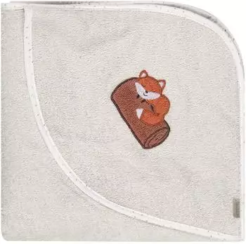 Sterntaler Kapuzenbadetuch Filou Fuchs 80x80cm, 100% Baumwolle, unisex (7102533)