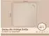 ZOLLNER Baby Kapuzenhandtuch 100x100cm, 100% Baumwolle, beige