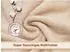 ZOLLNER Baby Kapuzenhandtuch 100x100cm, 100% Baumwolle, beige