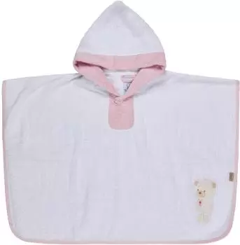 Sterntaler B&auml;r Betty Badeponcho Baumwolle, wei&szlig; (7252635)