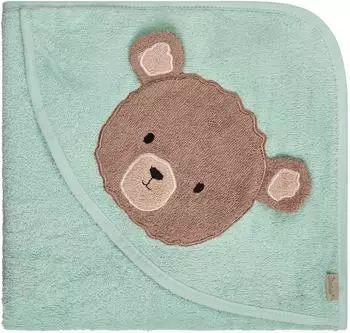Sterntaler Kapuzenbadetuch B&auml;r Bo mintgr&uuml;n 100x100cm (7142636)