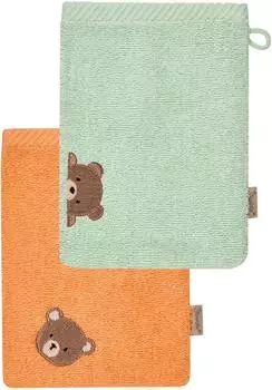 Sterntaler Waschlappen B&auml;r Bo Baumwolle, 2er Pack (7202636)