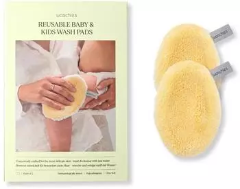 Waschies Baby- & Kinderwaschpads pastel yellow, 2er-Set