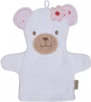 Sterntaler Waschhandschuh B&auml;r Betty, Baumwolle, wei&szlig; (7222635)