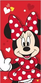 Disney Minnie Maus Strandtuch, Frottee, 70x140cm