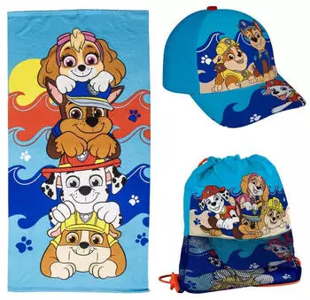 Cerdá Group Paw Patrol Set Handtuch + Tasche + Mütze