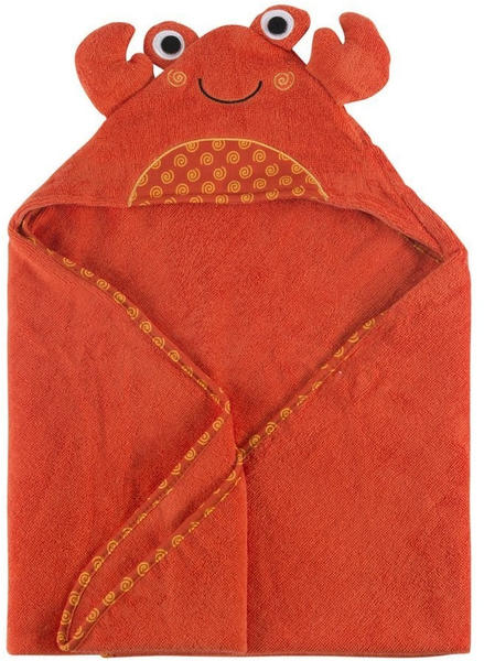 Zoocchini Baby Snow Terry Hooded Bath Towel - Charlie the Crab