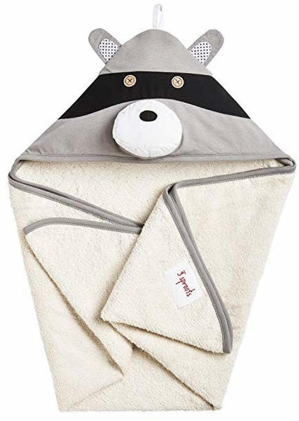 3 Sprouts Raccoon Hooded Towel
