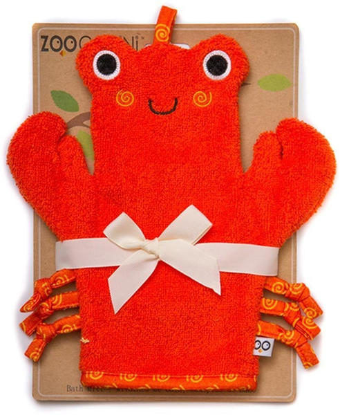 Zoocchini Baby Snow Terry Bath Mitt - Charlie the Crab