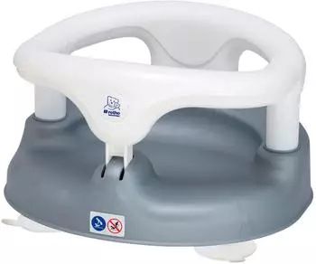 Rotho-Babydesign Badesitz wei&szlig; - silbergrau