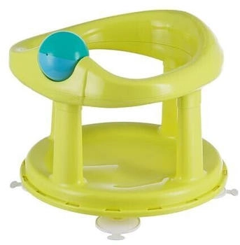 Bebeconfort Swivel Bath Seat 6 - 12 months Max. 10 kg Child Bath Support Seat Bath Seat Non-Slip Baby Bath Chair Ergonomical Suction Cups color Lime